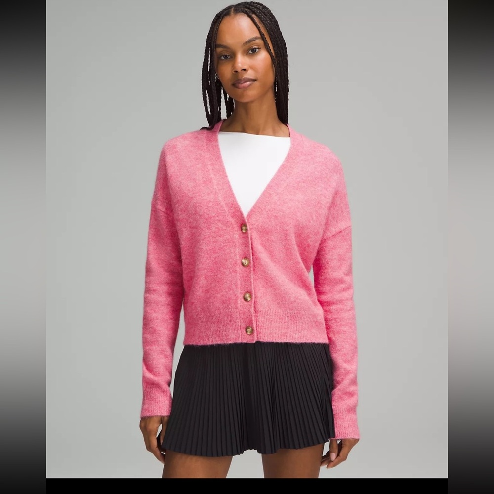 Lululemon Women's Alpaca Wool-Blend Cardigan Sweater SizeM,L NWT